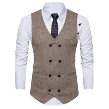 Load image into Gallery viewer, HEFLASHOR 2019 3Pc (jacket + Vest + Trouser) Male Business Dress Cultivate Spring Suit Solid Casual Office Suit Wedding Suits